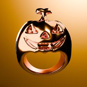 Spooky Pumpkin Ring