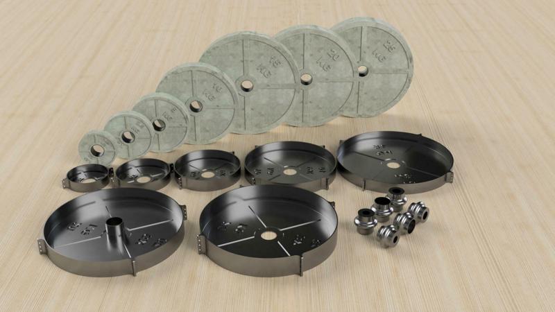 CONCRETE WEIGHT PLATE MOLD 1.25KG TO 25KG