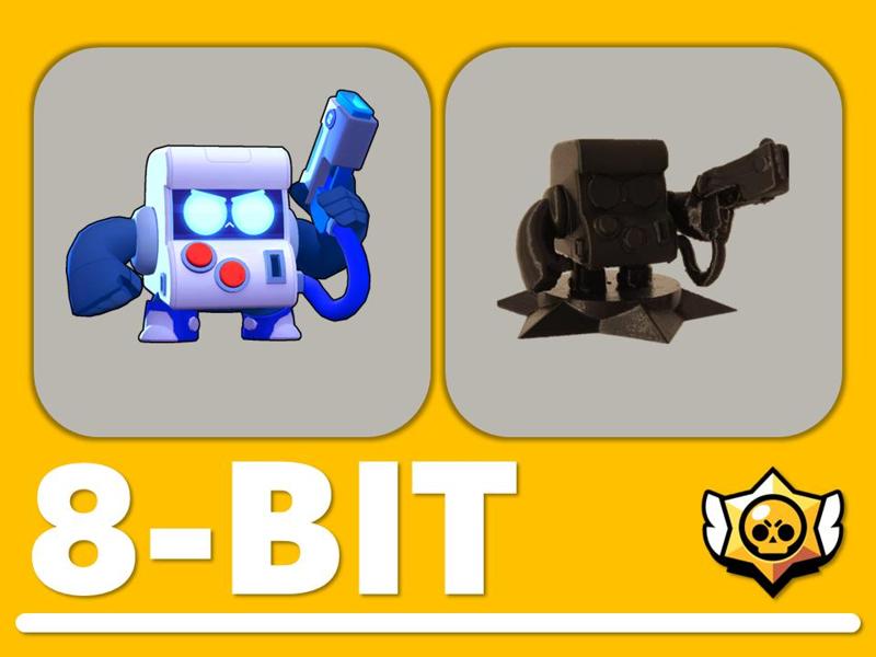 8-Bit brawl stars figurine