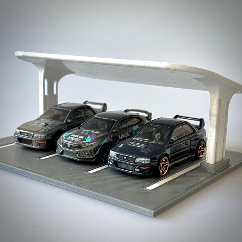 Hot Wheels Parking Slot Diorama Display 1/64 (Easy Print)