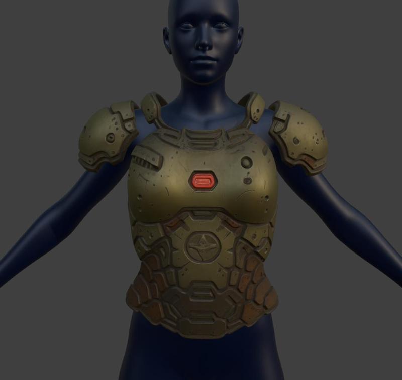 Doomgirl Breastarmor & Pauldrons