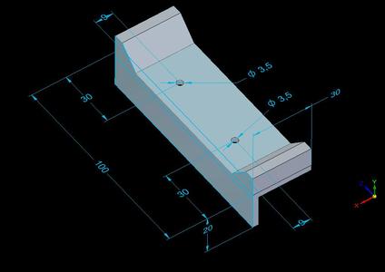 Template for pre-drilling boards