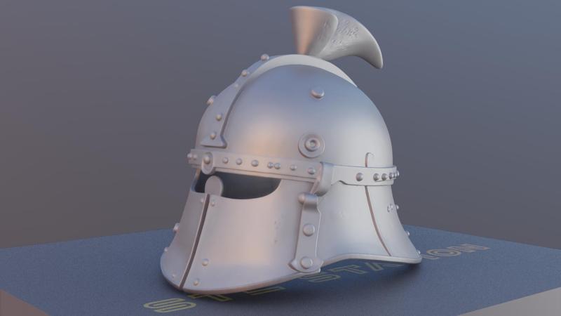 Real Size Viking Helmet 3D Printable STL