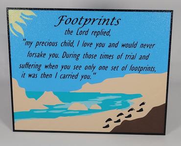 Footprints Sign