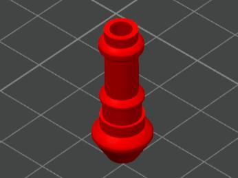 Spout for 1/4 hose connection (PP)