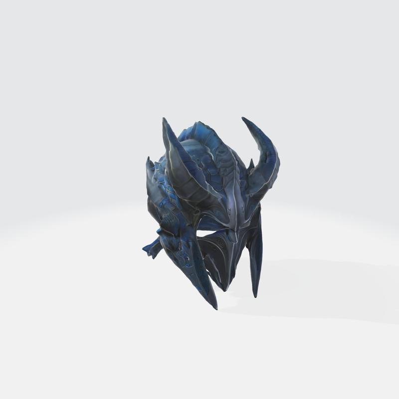 Dragon Helmet 3D Model - Fantasy Medieval Armor