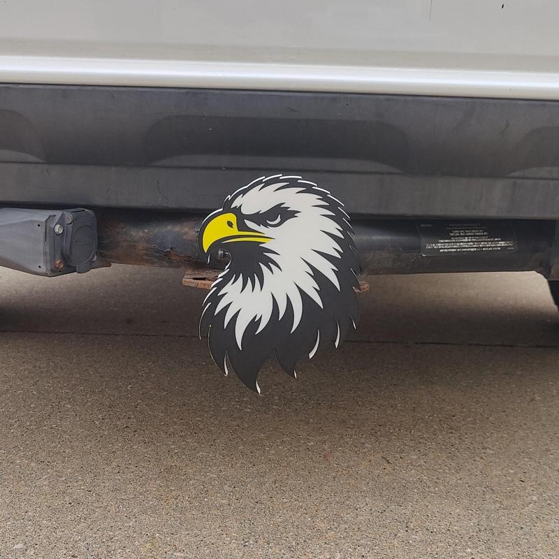 Eagle Head Giant Awesome Tow Hitch Cover for 2 inch hitch receivers