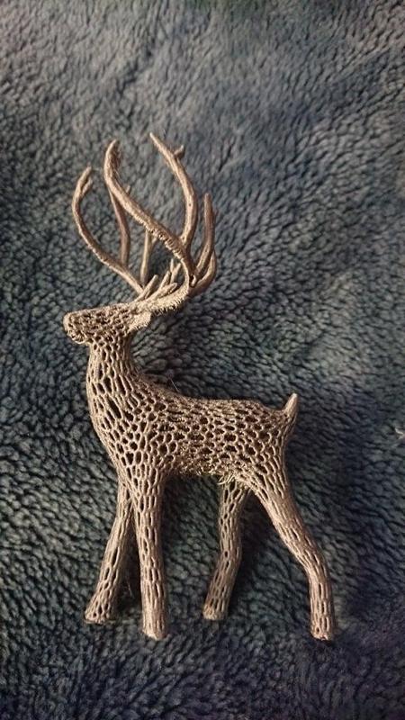 Deer small (120mm) voronoi