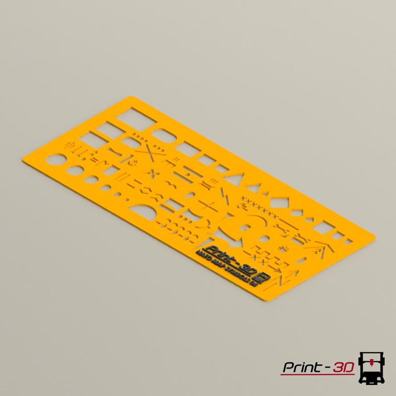 NATO/OTAN Map Marking Symbols 04 - Drawing Stencil/Template