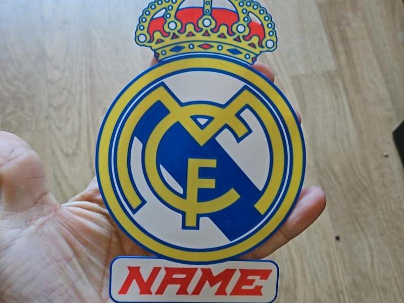 Real Madrid Football Club Customizable Name