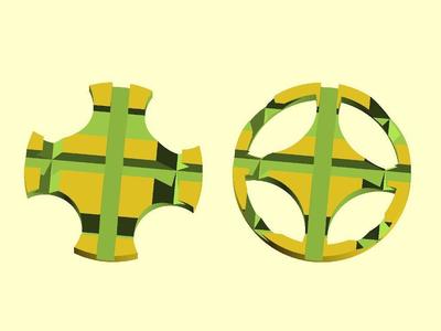 Parametric Celtic Cross Phone Stand