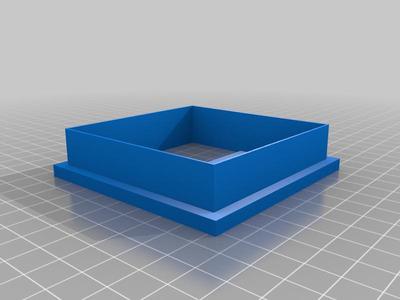 3x3 inch square cookie cutter with supports