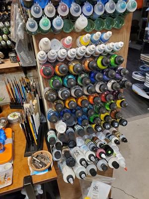 P3 paint and ink storage racks