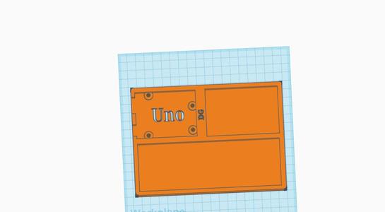 Arduino Uno and breadboard holder