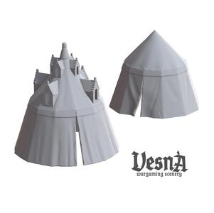 MEDIEVAL LARGE ROUND TENTS