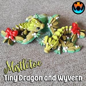 Mistletoe Tiny Dragon and Wyvern