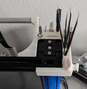 Creality Ender 3 V2 tool holder, dual-Z Remix