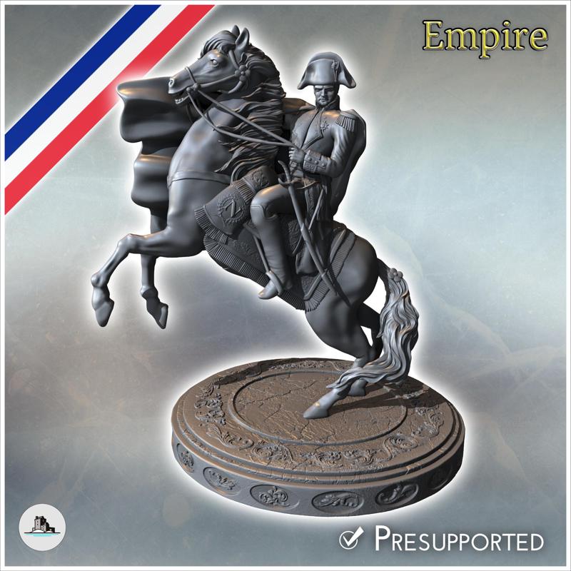 Napoleon Bonaparte crossing the Alps, from Jacques-Louis David's painting - Napoleonic era Wars Historical Eagles France 1st 32mm 28mm 20mm 15mm
