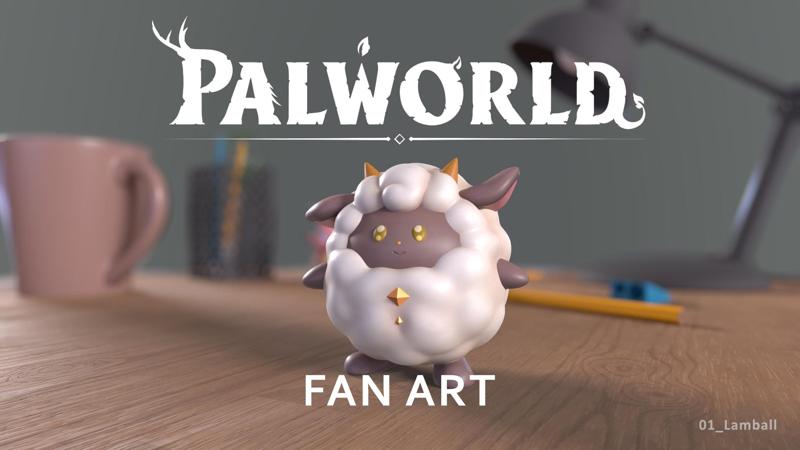 PALWORLD 01 LAMBALL FANART
