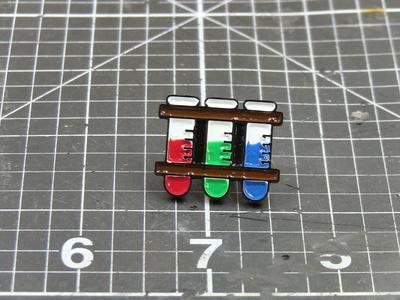 Test tube enamel pin