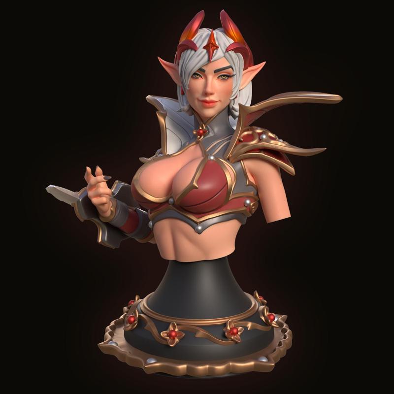 Moonlit Shadow Bust