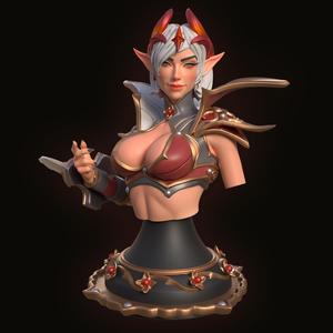 Moonlit Shadow Bust