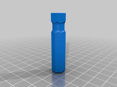 Screwdriver handle for hex key 2mm, Schraubendreher Griff für Sechskantschlüssel 2mm, 