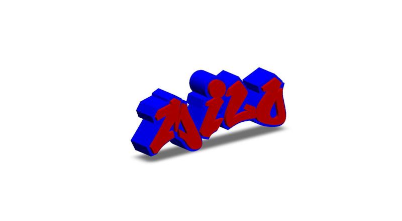 Milo Personalized graffiti name tag
