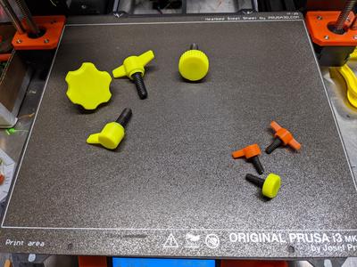 SHCS (Socket Head Cap Screw) Knob Caps - Inch and Metric - Four Styles - Multiple Sizes