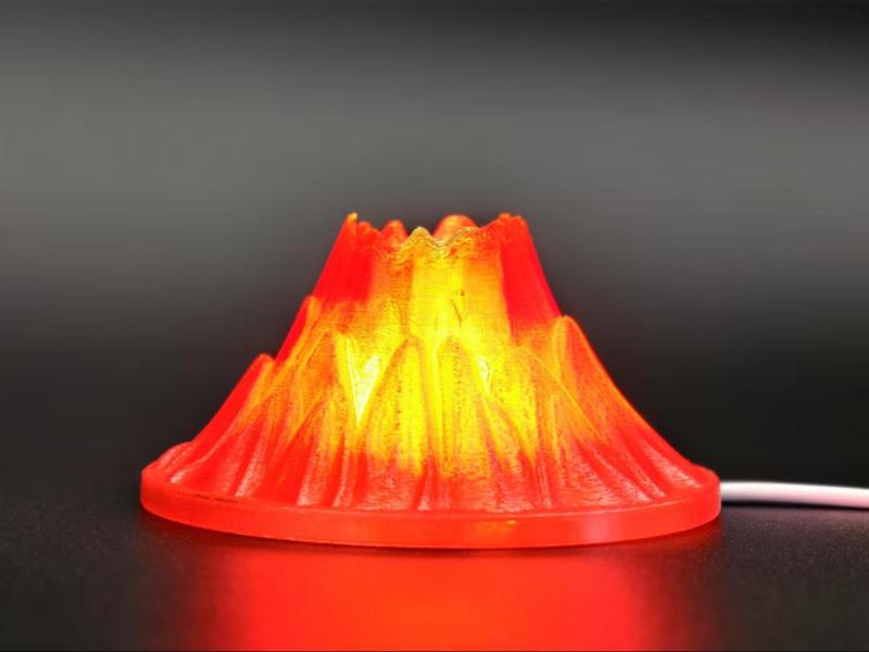 Volcano Night Light, using TuZhu MH001 lamp holder