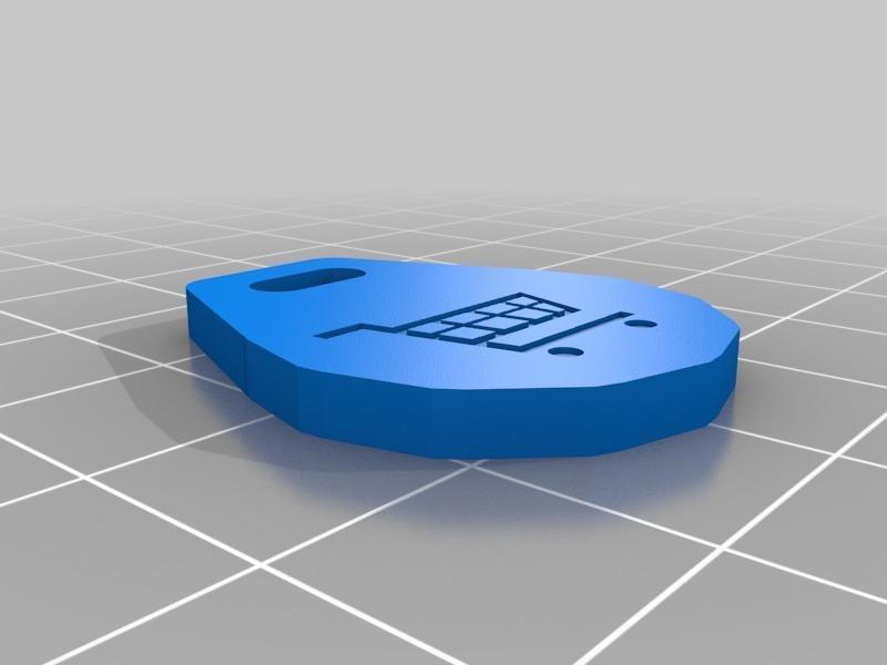 Remixed Pound coin trolley token
