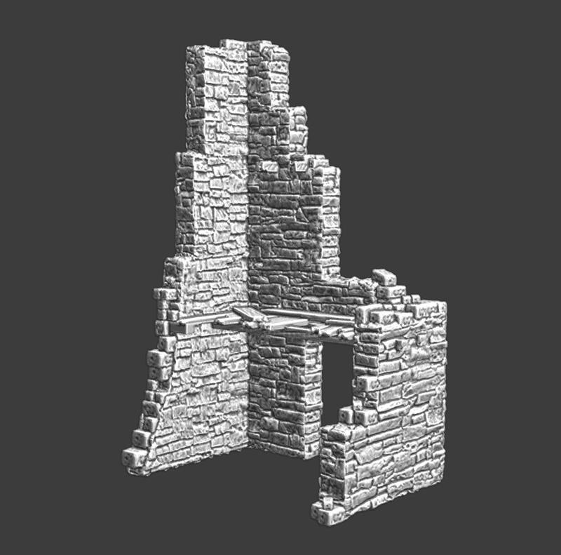 Small medieval castle ruin - tower
