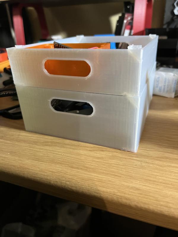 Stackable tray remix - more height options