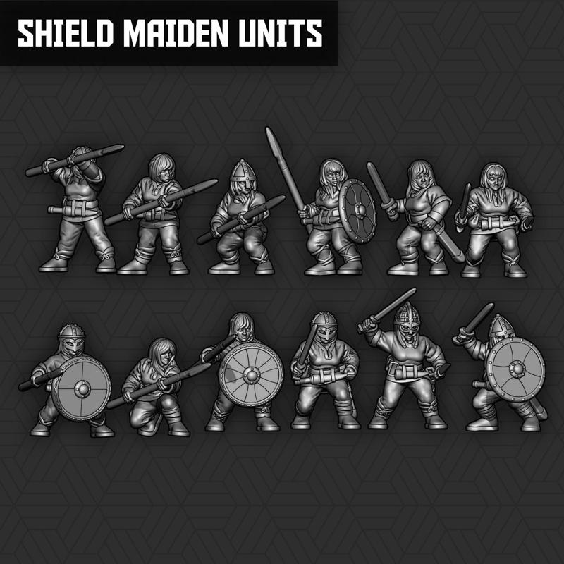Viking Shield Maiden Units