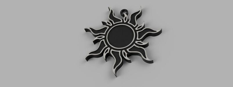 Dark Sun keychain
