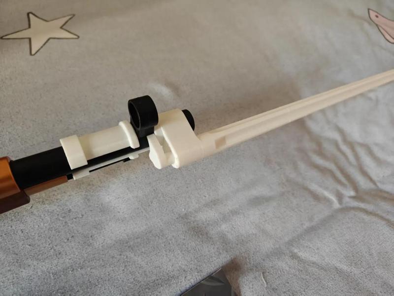 Mosin-Nagant four-sided bayonet model for the Clever Tiger rifle toy