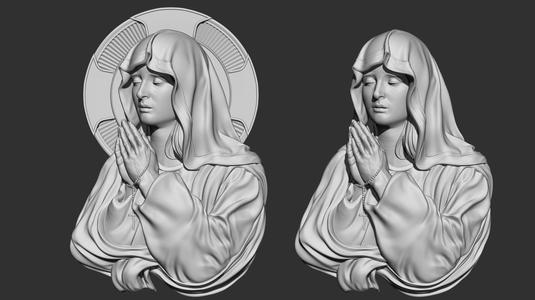 Mother Maria bas relief 03
