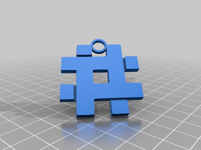 Zero Reasons Key Fob 40mm W x 3mm T w Extra Hole