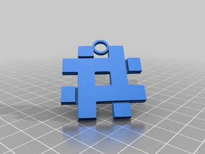 Zero Reasons Key Fob 40mm W x 3mm T w Extra Hole
