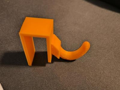 Cabinet door hook for 16mm thick doors