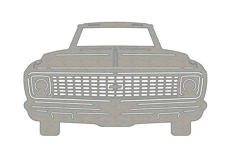 Chevy C10 Truck 1971-1972 Laser Cut Wall Plaque