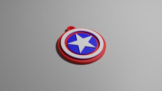 Captain America Key Ring