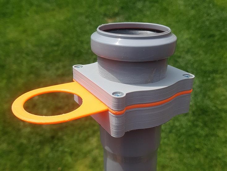 Dust extractor sliding gate for HT pipe 50mm