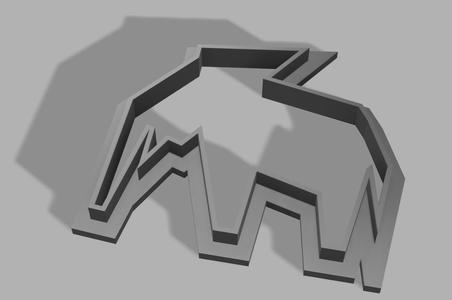Emporte piece éléphant