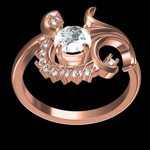 Beautiful Floral Design Cocktail Ring for Women