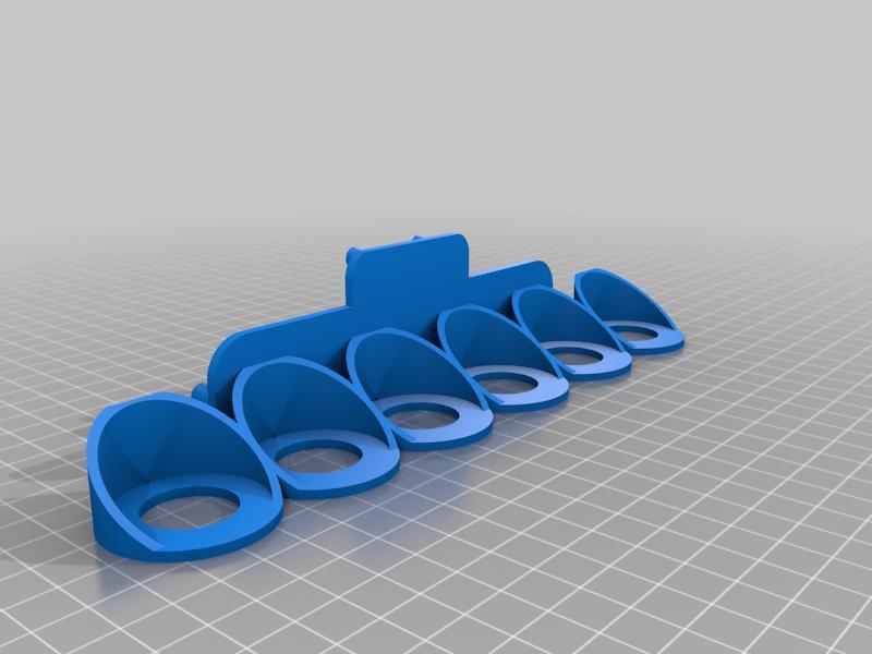 Pegboard paint rack