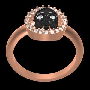 Skull Halo Eternity Ring