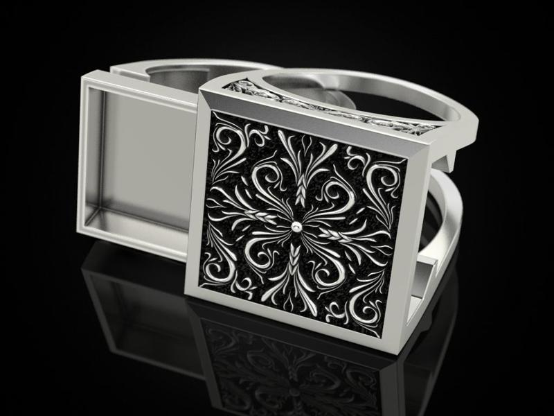 Paterns Secret Compartment ring