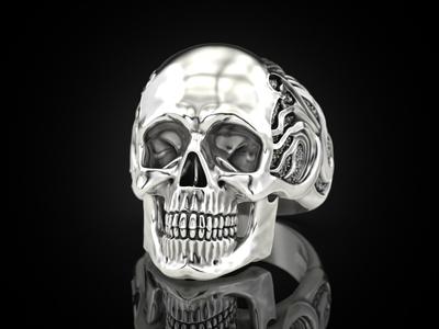 Skull jaw ring