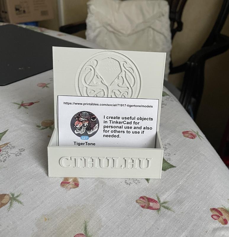 Cthulhu Business Card Holder - (Updated: 08/01/23)